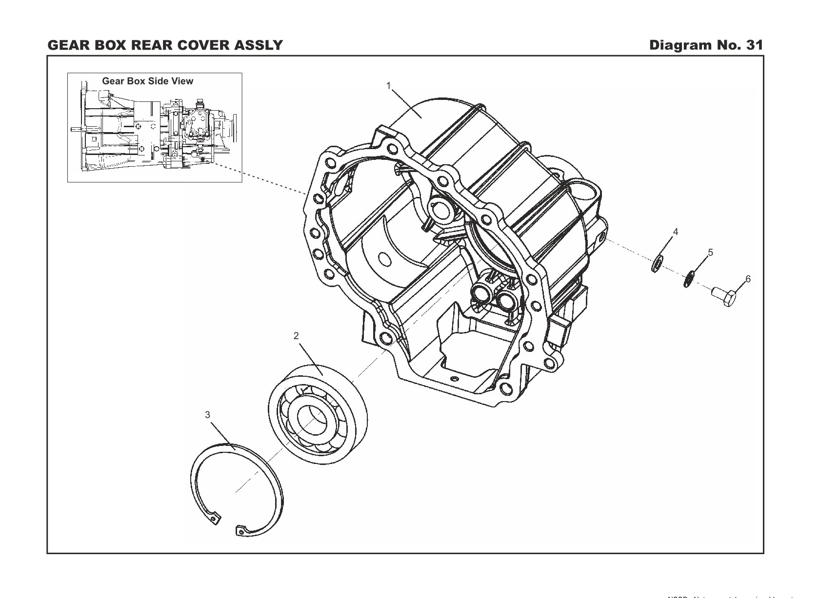 J Box Rear Covers Gear Box Rear Cover Assly Spare Parts | Gear Box | Auto Junction India