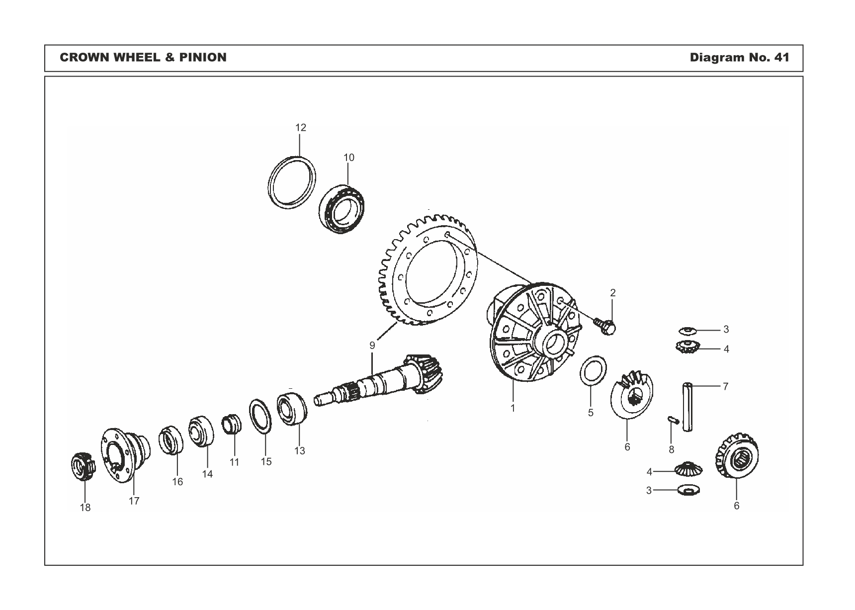 Guniune Spare Parts For Front & Rear Suspension Crown Wheel & Pinion Online from Autojunction