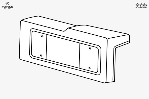 Bezel For Tail Lamp Lh (dual Ac)