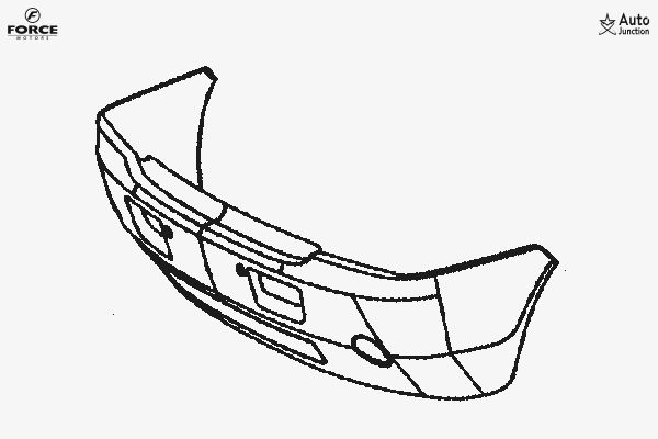 Front Bumper Inj Moulded Wo Paint